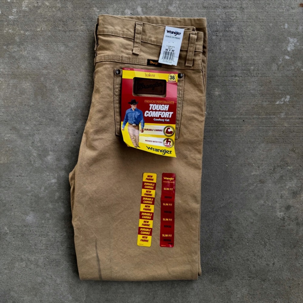 Wrangler Premium Performance Tough Comfort Slim Fit Cowboy Cut Pants Kelp 32x32